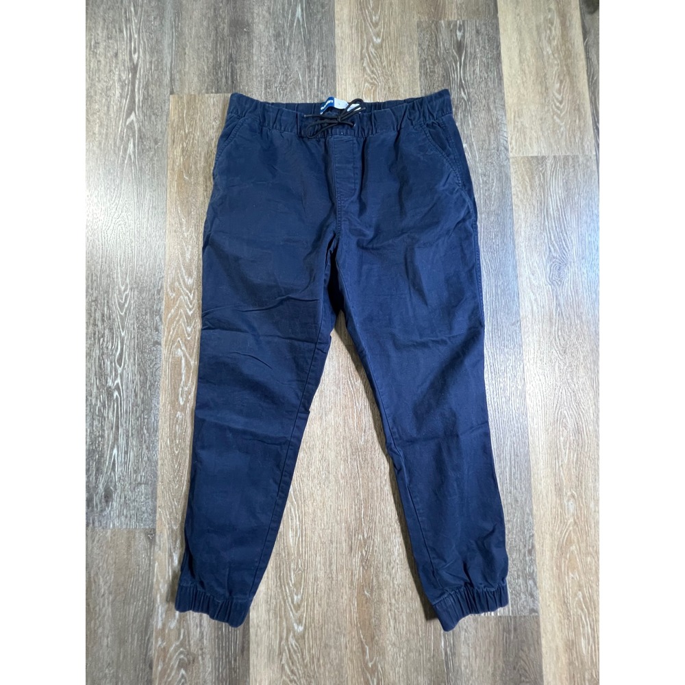 Old Navy Modern Jogger Mens Large Navy Blue Built-In Flex Drawstring Pants